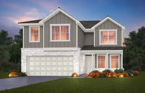 New construction Single-Family house 2975 Water Lotus, New Braunfels, TX 78130 plan Enloe - image