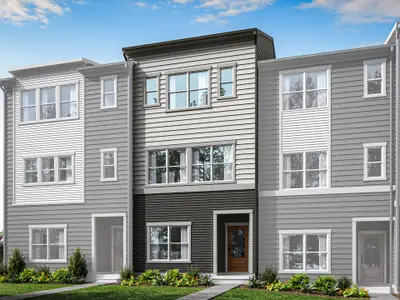 New construction Townhouse house 4020 Canvas Ct, Charlotte, NC 28205 plan Rockwell - image