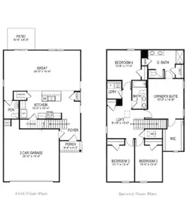 New construction Single-Family house 405 Flat Rock Trce, Port Wentworth, GA 31407 plan Elston - image