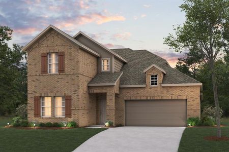 New construction Single-Family house 3116 Royal Throne Court, Denton, TX 76208 Livingston - 40' Smart Series- photo 0