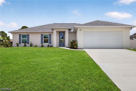 New construction Single-Family house 2821 Nw 22Nd Pl, Cape Coral, FL 33993 plan The Sunset Harbor - image