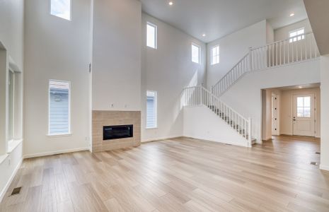 Light-filled Gathering Room with fireplace