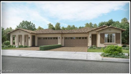 New construction Duplex house 17125 West Artemisa Avenue, Surprise, AZ 85387 Dusk- photo 0