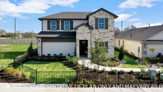 New construction Single-Family house 2313 Bronc Buster Wy, Leander, TX 78641 plan The Hanna - image