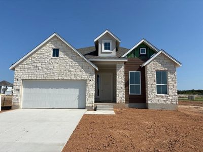 New construction Single-Family house 201 La Venta Loop, Liberty Hill, TX 78642 Lucas- photo 3 3