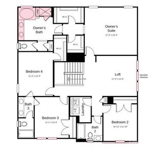 Structural Options Added Include: Fireplace, Windows at Casual Dining, Windows at Loft, and Bedroom 4 and Bath 4