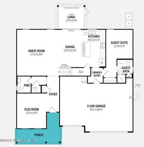 New construction Single-Family house 245 Orangedale Cir, St. Johns, FL 32259 plan Clarendon - image
