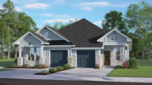 New construction Single-Family house 5271 Celestial Ct, Manvel, TX 77578 plan Countryside - Single Story Townhomes - image