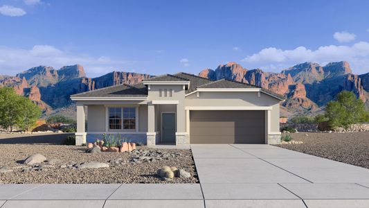 New construction Single-Family house 25548 N 183Rd Ln, Wittmann, AZ 85361 plan Cali - image