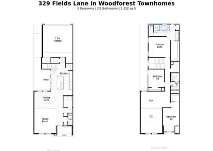 New construction Townhouse house 329 Fields Ln, Montgomery, TX 77316 - image