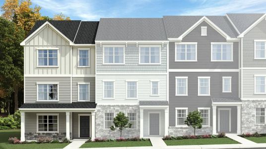 New construction Townhouse house 800 Basswood Glen Trl, Knightdale, NC 27545 Bradley- photo 0