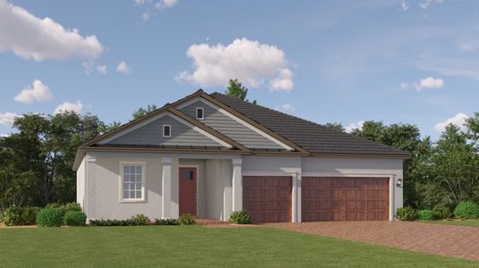 New construction Single-Family house 9343 Minnow Ray Dr, Land O' Lakes, FL 34638 plan Eventide II - image