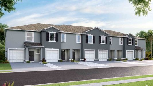 New construction Townhouse house 31279 Midnight Sun Wy, Wesley Chapel, FL 33545 Glen- photo 0 0