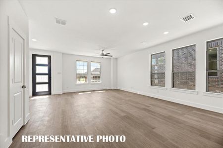 With walls of windows flooding the home with natural light, the entire family will love calling this dream home their own!  REPRESENTATIVE PHOTO