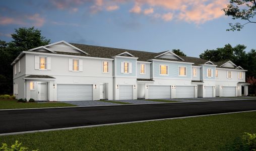 New construction Townhouse house 678 Ne Waters Edge Ln, Port St. Lucie, FL 34983 Warner- photo 1 1