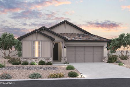 New construction Single-Family house 40000 W Bunker Drive, Maricopa, AZ 85138 Castillo Series - Bluebell- photo 0