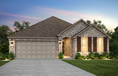 The Arlington, a one-story home with 2-car garage,