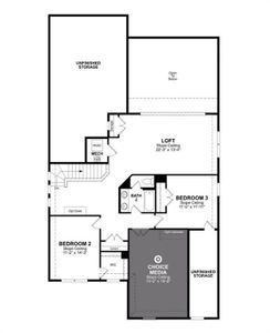 Beazer Homes Valencia on the Lake Blackburn floorplan