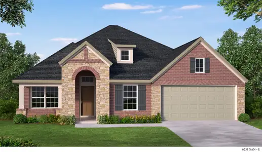 New construction Single-Family house 1333 Spotted Jaguar, New Braunfels, TX 78132 The Fairlane- photo 0