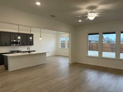 Open Living-Kitchen-Dining Room Construction Progress