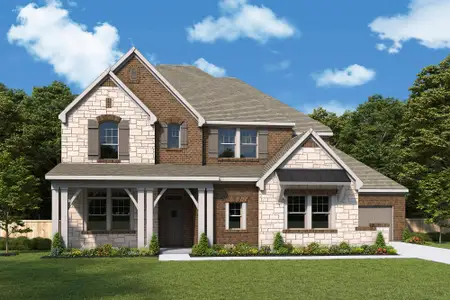 New construction Single-Family house 2312 Northshore Trl, Lakewood Village, TX 75068 plan The Ranchwood - image