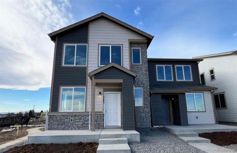 New construction Duplex house 263 Shoveler Way, Johnstown, CO 80534 Biscayne- photo 0