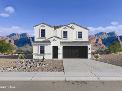 New construction Single-Family house 4182 S 242Nd Ln, Buckeye, AZ 85326 plan Stork - image