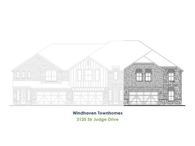 New construction Townhouse house 3521 Jester Dr, Lewisville, TX 75056 plan TH Building 25 Unit 3 W - image