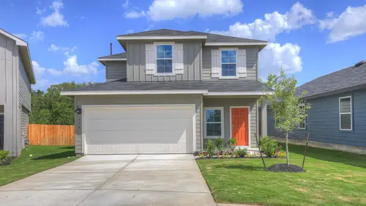 New construction Single-Family house 426 Gallaher Bnd, Maxwell, TX 78656 plan The Hannah - image