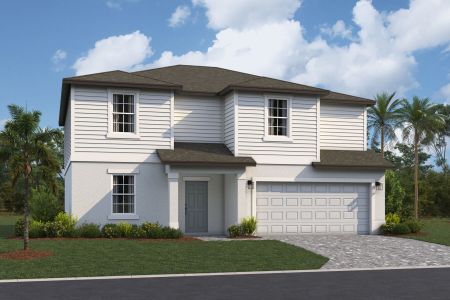 New construction Single-Family house 650 Lakeside Oasis Ave, Lehigh Acres, FL 33936 Tortuga- photo 0