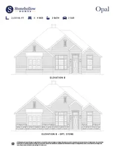 New construction Single-Family house 2919 Gabbro Wy, Sherman, TX 75092 plan Opal Estates At Baker Park - image