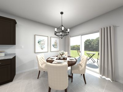 Rendering of Dining Area in Sawyer floorplan