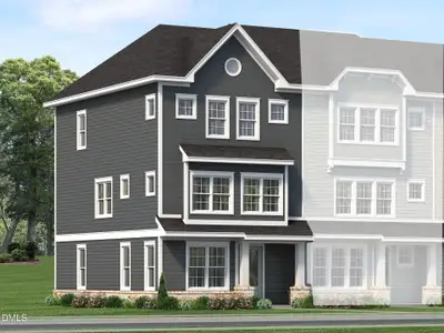 New construction Townhouse house 2401 Adrift Rd, Fuquay Varina, NC 27526 plan Atlas End Unit - image