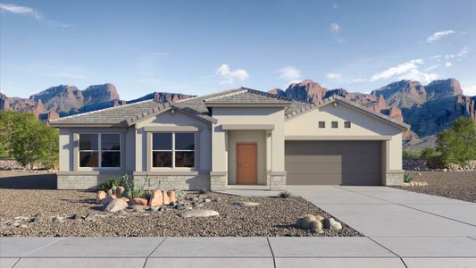 New construction Single-Family house 1126 W Descanso Canyon Drive, Casa Grande, AZ 85122 Dean- photo 0