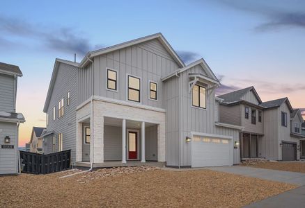 New construction Single-Family house 8850 Moonshimmer Trl, Littleton, CO 80125 4054 Morningside Elevation A - Modern Farmhouse- photo 5 5