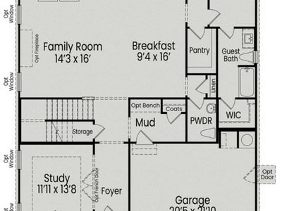 New construction Single-Family house 1913 Stockton Springs Dr, Wake Forest, NC 27587 plan The Aspen B - image