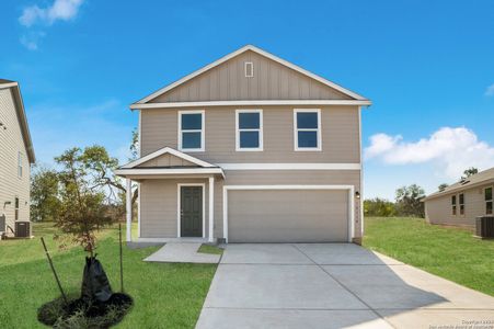 New construction Single-Family house 5259 Whirling Way, San Antonio, TX 78253 Ridley- photo 0