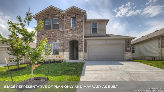 New construction Single-Family house 833 Peccary Place, Seguin, TX 78155 The Naples- photo 0