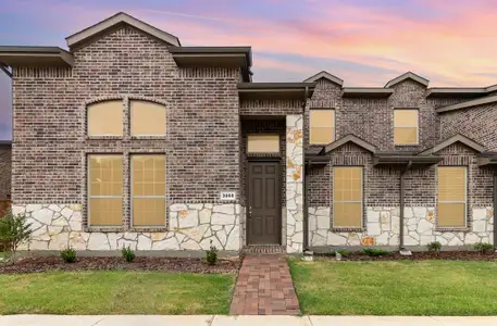 New construction Townhouse house 3060 Solona Circle, Denton, TX 76207 Denton- photo 0