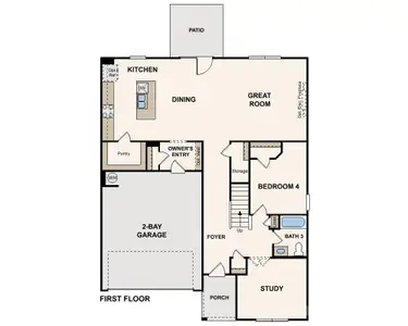 New construction Single-Family house 2628 Blue Sky Meadows Dr, Monroe, NC 28110 plan Harding - image