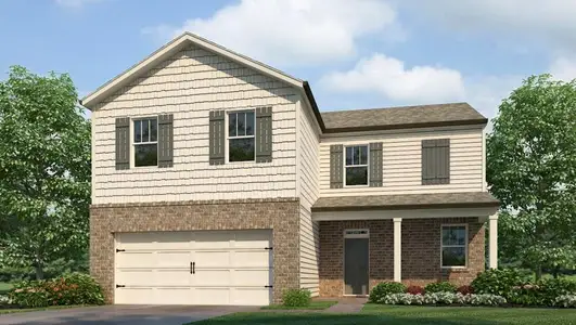 New construction Single-Family house 345 Creekview Wy, Dallas, GA 30132 plan Flora - image