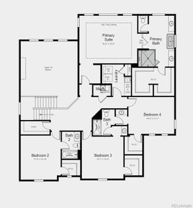 Structural options include:  fireplace, covered outdoor living, hearth room in lieu of playroom with 2 sided fireplace, gas line rough in on patio, utility sink rough in, drop zone at owner's entry, shower in lieu of tub, 8' interior doors second level, and owner's bath configuration 5