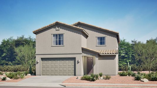 New construction Single-Family house 9605 W Rumble Wy, Marana, AZ 85658 plan Basin - image