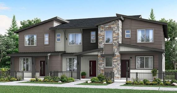 New construction Townhouse house 5541 Euclid Court, Timnath, CO 80547 - photo 0