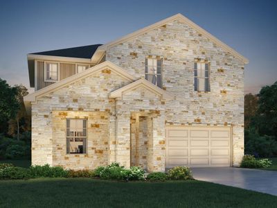 New construction Single-Family house 12306 Purple Prairie Ln, Buda, TX 78610 The Winedale (880)- photo 0