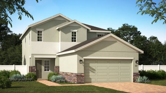 Destin | Elevation 2 with optional stone | Landsea Homes Florida