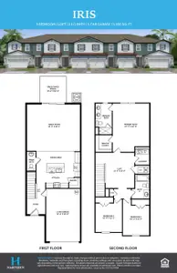 New construction Townhouse house 2458 Magnolia Reserve Rd, Ocoee, FL 34761 plan Iris - image 3