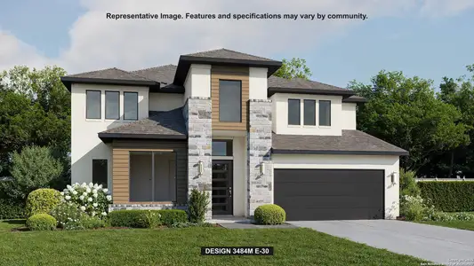 New construction Single-Family house 447 Canyon Path, San Antonio, TX 78258 plan 3484M - image