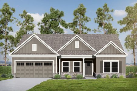 New construction Single-Family house 45 Fairoaks Ct, Covington, GA 30016 plan (GA)Everett A 2 Front Entry - image