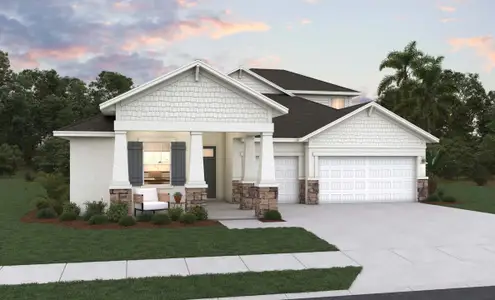 New construction Single-Family house 17236 Valleywood Pkwy, Land O' Lakes, FL 34638 plan Arlington W/ Bonus - 14913 - image